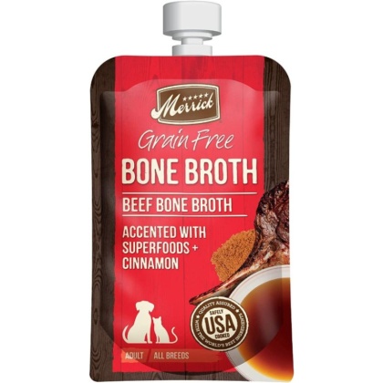 Merrick Grain Free Bone Broth Beef Recipe - 7 oz