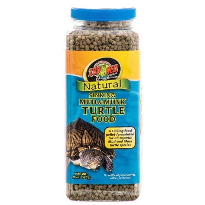 Zoo Med Natural Sinking Mud & Musk Turtle Food - 20 oz